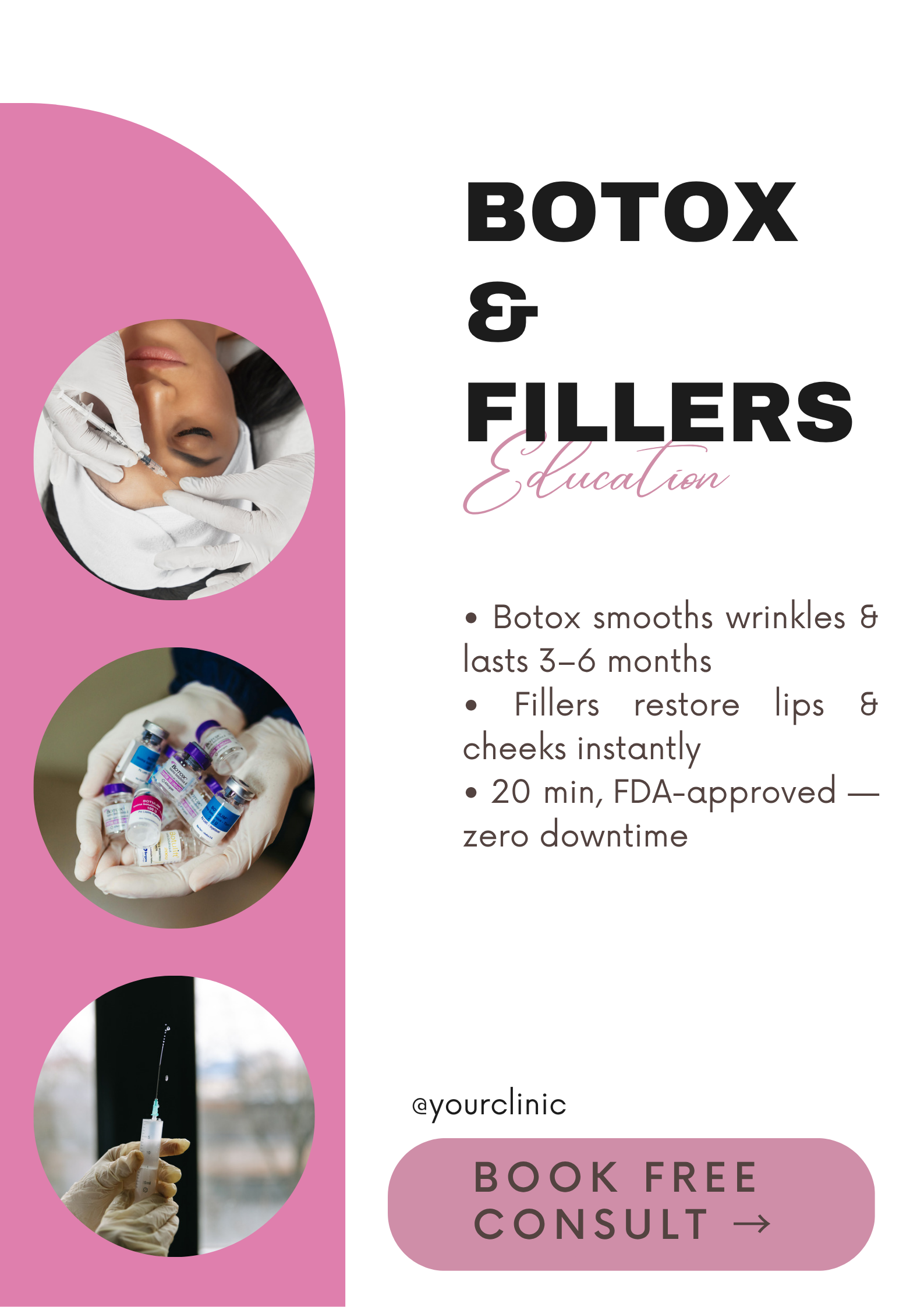 Email newsletter za botox i fillere – edukacija klijenata, Eloria web studio